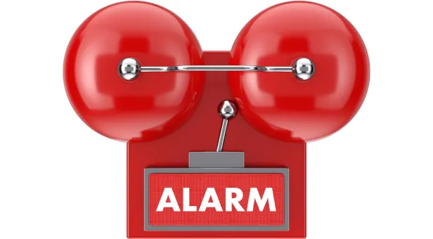 Audible and visual alarms.