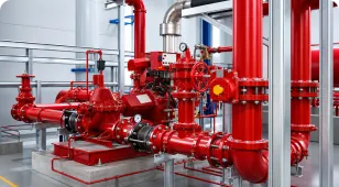 Fire pump room