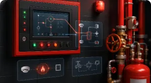 Release and control panel